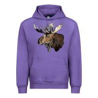 Tulip moose buck deer head Urban Hoodie - LillyAllenDesigns