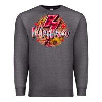 Charcoal Heather mama lighting bolt Premium Sweatshirt - RacoonDesign