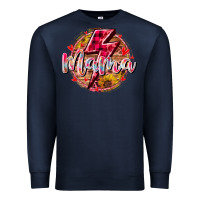 Navy mama lighting bolt Premium Sweatshirt - RacoonDesign