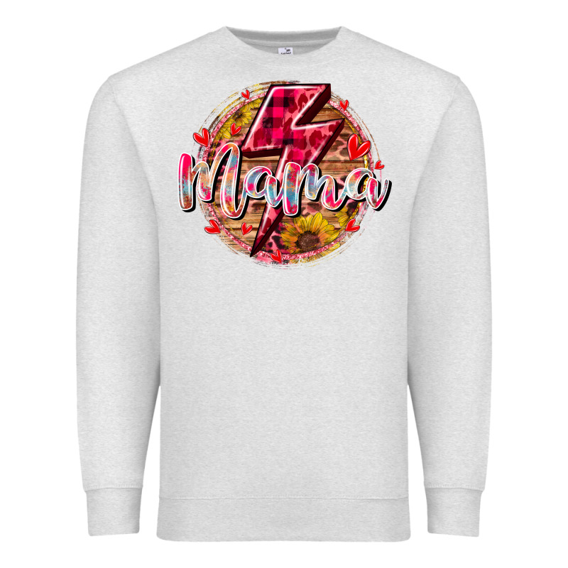 Mama Lighting Bolt Premium Sweatshirt by RacoonDesign | Teevron