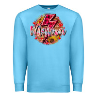 Ocean Blue mama lighting bolt Premium Sweatshirt - RacoonDesign