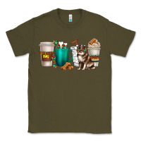 Army Green australian shepherd dog coffee cups Classic Tee - texasbilliewilder