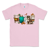 Bubblegum Pink australian shepherd dog coffee cups Classic Tee - texasbilliewilder