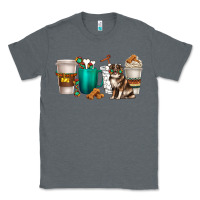 Charcoal Heather australian shepherd dog coffee cups Classic Tee - texasbilliewilder