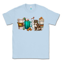 Dusty Blue australian shepherd dog coffee cups Classic Tee - texasbilliewilder