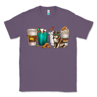 Lavender australian shepherd dog coffee cups Classic Tee - texasbilliewilder
