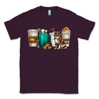 Plum australian shepherd dog coffee cups Classic Tee - texasbilliewilder