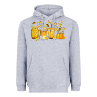 Heather Grey Childhood Cancer Coffee Cups Heavyweight Hoodie - texasbilliewilder