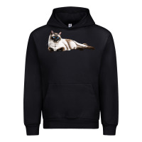 Black siamese Urban Hoodie - LillyAllenDesigns