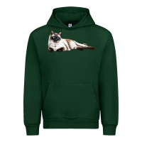 Forest Green siamese Urban Hoodie - LillyAllenDesigns