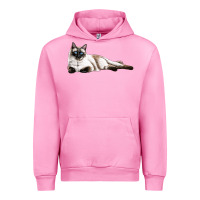 Fuchsia Pink siamese Urban Hoodie - LillyAllenDesigns