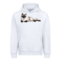 White siamese Urban Hoodie - LillyAllenDesigns
