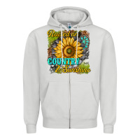 Raised On Country And Sunshine Zipper Hoodie | Teevron