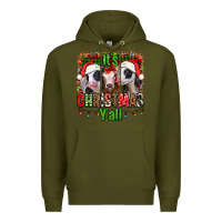 Army Green it's christmas y'all heifers Premium Hoodie - Jasminsmagicworld