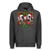 Charcoal Heather it's christmas y'all heifers Premium Hoodie - Jasminsmagicworld