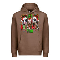 Chestnut it's christmas y'all heifers Premium Hoodie - Jasminsmagicworld