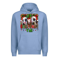 Colony Blue it's christmas y'all heifers Premium Hoodie - Jasminsmagicworld