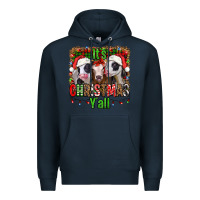 Navy it's christmas y'all heifers Premium Hoodie - Jasminsmagicworld