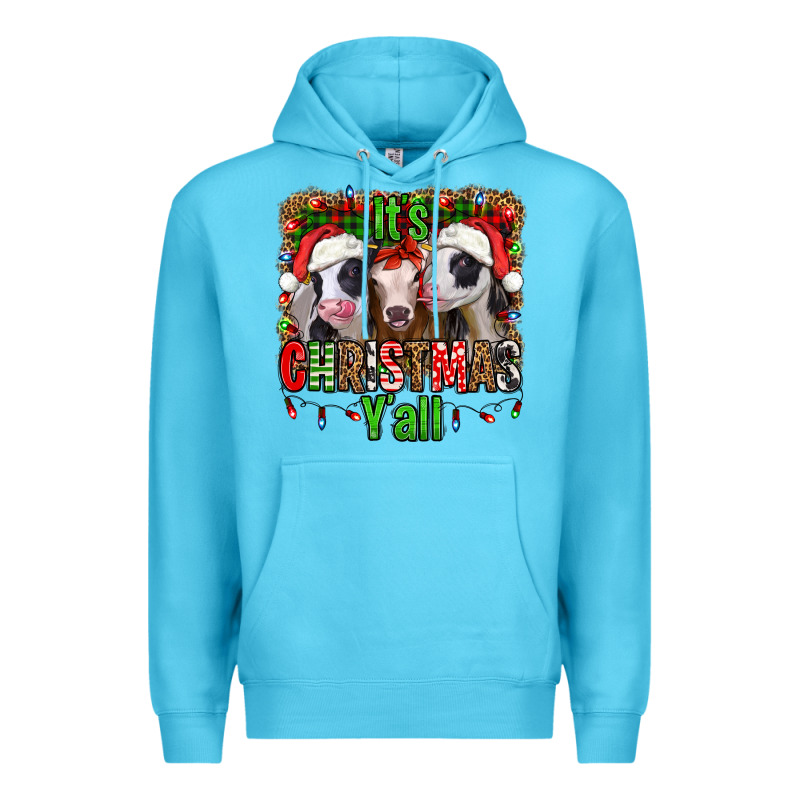 It's Christmas Y'all Heifers Premium Hoodie by Jasminsmagicworld | Teevron