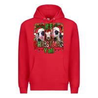 Red it's christmas y'all heifers Premium Hoodie - Jasminsmagicworld