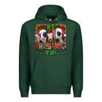 Sports Green it's christmas y'all heifers Premium Hoodie - Jasminsmagicworld