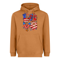 Meerkat 4th of july love Heavyweight Hoodie - Zillion Design Studio
