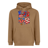 Toasted Coconut 4th of july love Heavyweight Hoodie - Zillion Design Studio