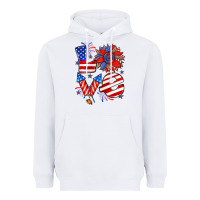 White 4th of july love Heavyweight Hoodie - Zillion Design Studio