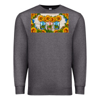 Charcoal Heather american mason jar sunflower license plate Premium Sweatshirt - HRA Design Shop