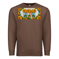 Chestnut american mason jar sunflower license plate Premium Sweatshirt - HRA Design Shop