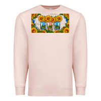 Pale Pink american mason jar sunflower license plate Premium Sweatshirt - HRA Design Shop