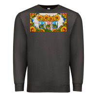 Smoke american mason jar sunflower license plate Premium Sweatshirt - HRA Design Shop
