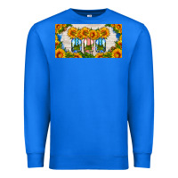 True Royal american mason jar sunflower license plate Premium Sweatshirt - HRA Design Shop