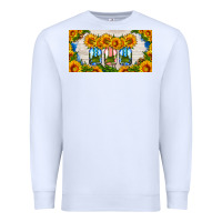 White american mason jar sunflower license plate Premium Sweatshirt - HRA Design Shop