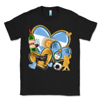 Black argentina  hearts Classic Tee - texasbilliewilder