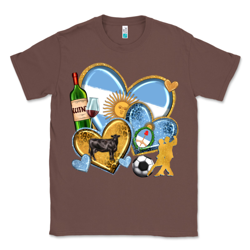 Argentina  Hearts Classic Tee by texasbilliewilder | Teevron