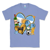 Colony Blue argentina  hearts Classic Tee - texasbilliewilder