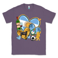 Lavender argentina  hearts Classic Tee - texasbilliewilder