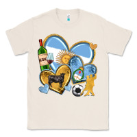 Natural argentina  hearts Classic Tee - texasbilliewilder