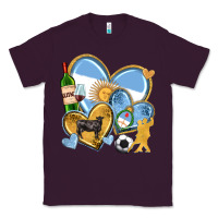 Plum argentina  hearts Classic Tee - texasbilliewilder