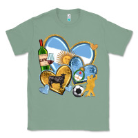 Sage argentina  hearts Classic Tee - texasbilliewilder