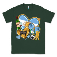 Sports Green argentina  hearts Classic Tee - texasbilliewilder