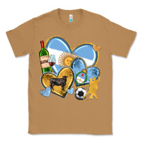 Toasted Coconut argentina  hearts Classic Tee - texasbilliewilder