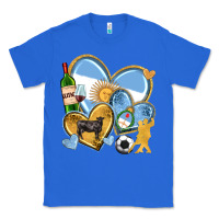 True Royal argentina  hearts Classic Tee - texasbilliewilder