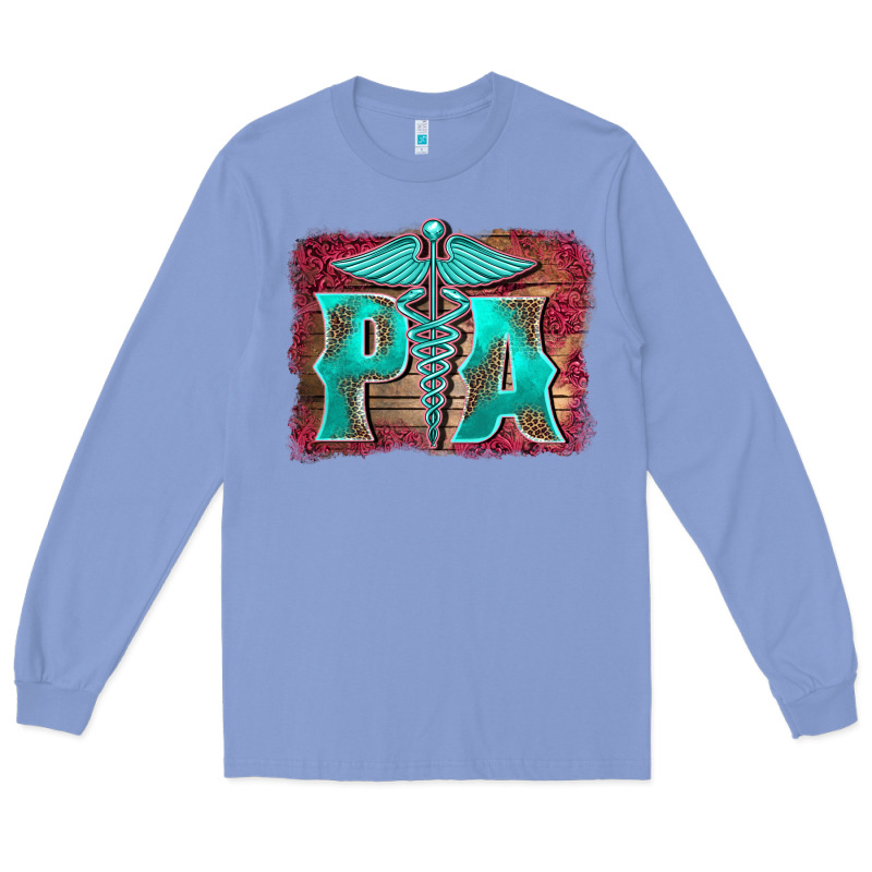Physician Medical Symbol Assistant Nurse Background Long Sleeve Tee by BarkalooDesign | Teevron