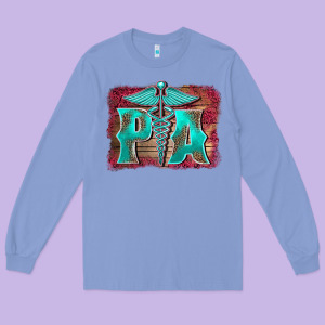 Physician Medical Symbol Assistant Nurse Background Long Sleeve Tee Designed By Barkaloodesign