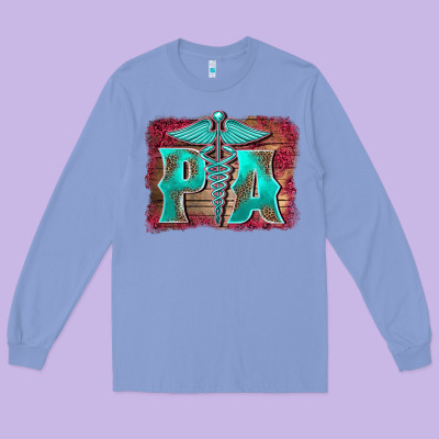 Physician Medical Symbol Assistant Nurse Background Long Sleeve Tee Designed By Barkaloodesign