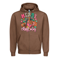 Chestnut pink merry christmas black girl sneakers Zipper Hoodie - RanaPortraitStore