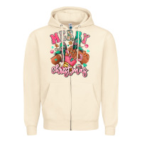 Sandshell pink merry christmas black girl sneakers Zipper Hoodie - RanaPortraitStore