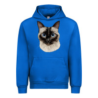 Cobalt siamese face Urban Hoodie - LillyAllenDesigns